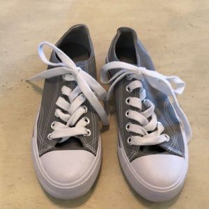 Gray sneakers